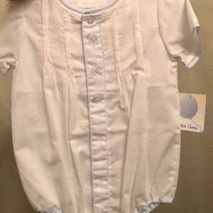 Baby boy Petit Ami embroidered romper sz 3mth